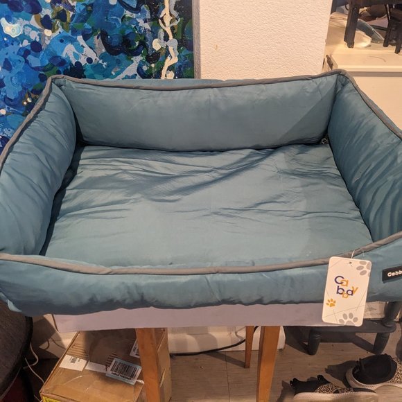 Cabbay Dog Bed for Medium Dog, Cat Bed - Blue - Picture 1 of 4